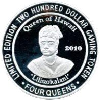 -200 Four Queens  Queen of Hawaii 2010 obv.
